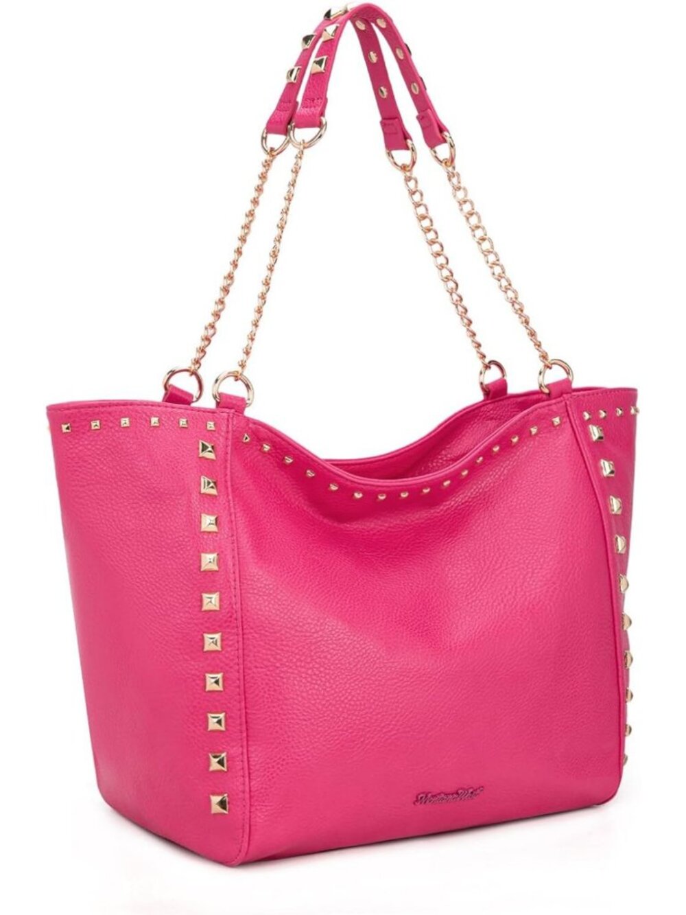 Oversized Women's Tote Bag - Stylish Shoulder Purse with Chain Detail, Large